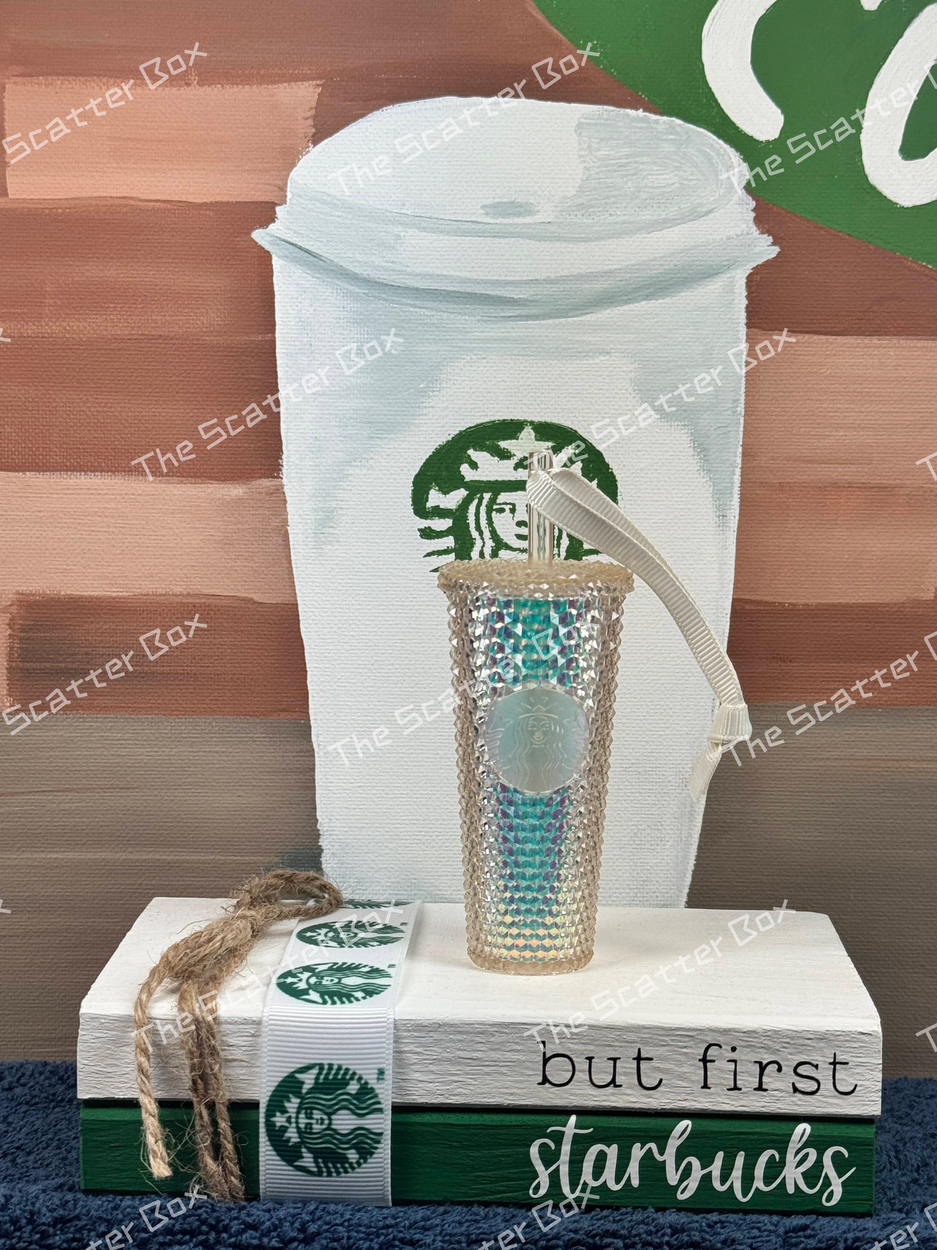 Starbucks Ornament Iridescent Winter White