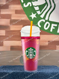 Starbucks Soft Touch Pink Floral Grande Tumbler
