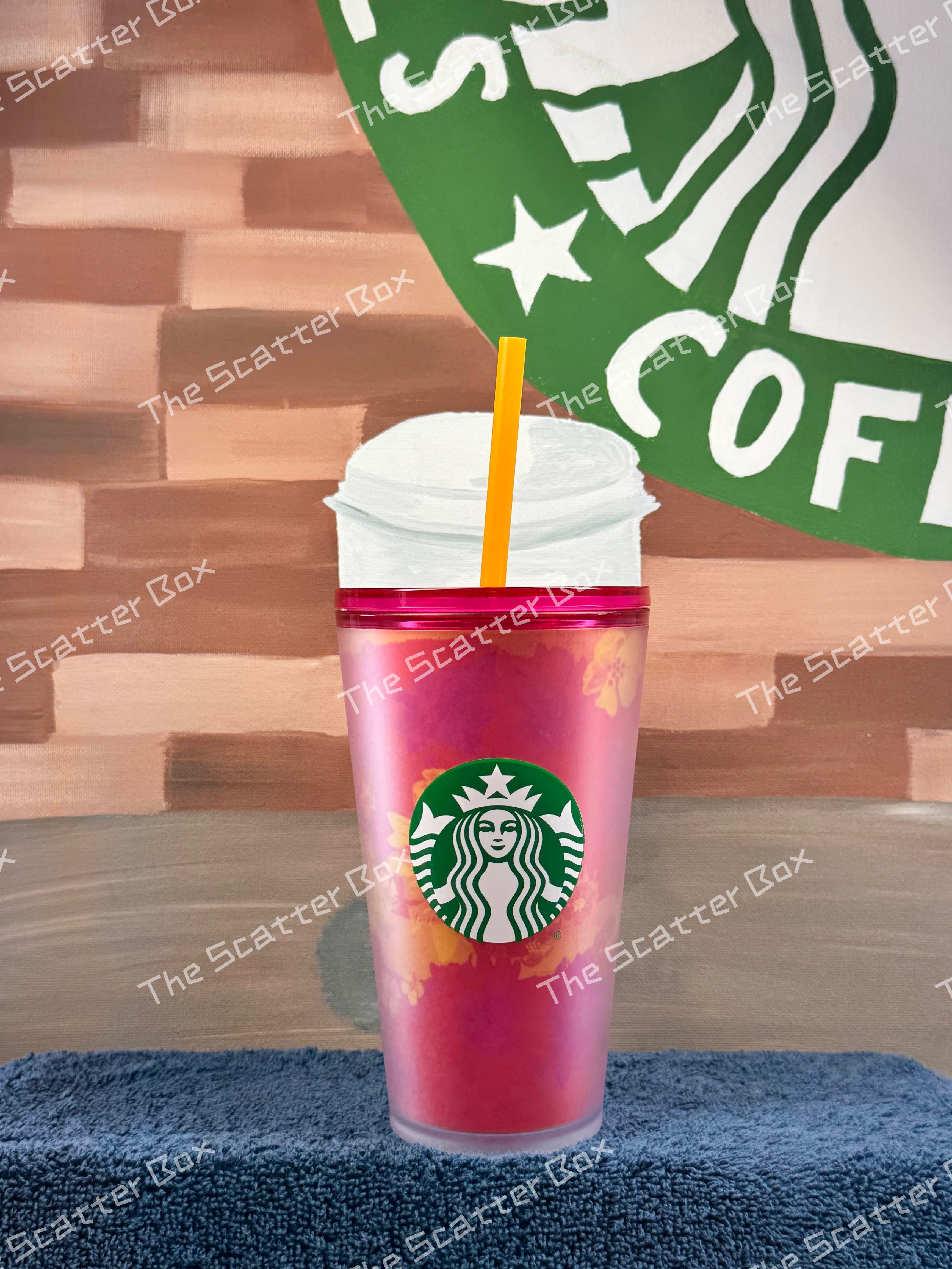 Starbucks Soft Touch Pink Floral Grande Tumbler
