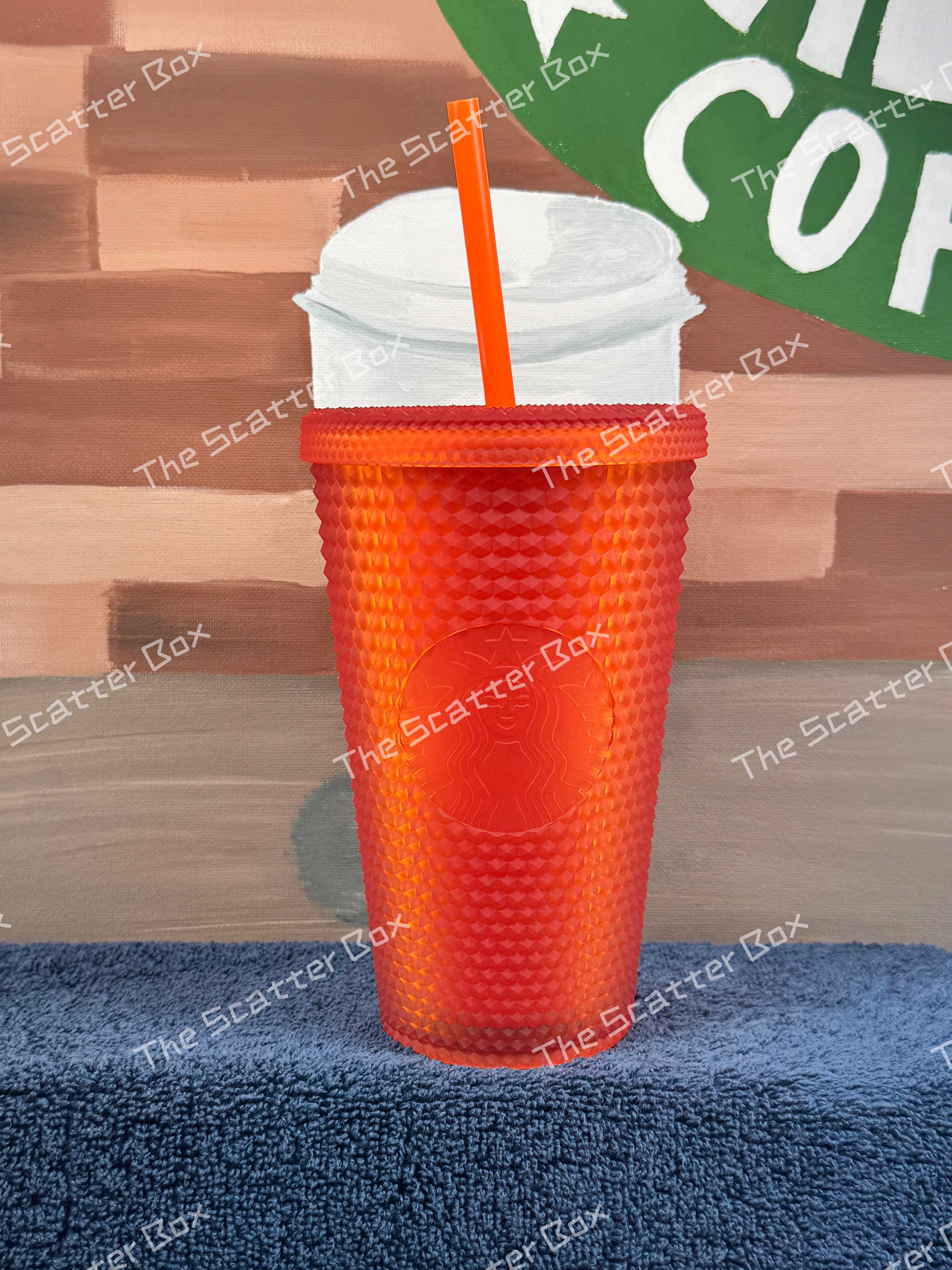 Starbucks 2023 Europe/UK Orange Studded Grande