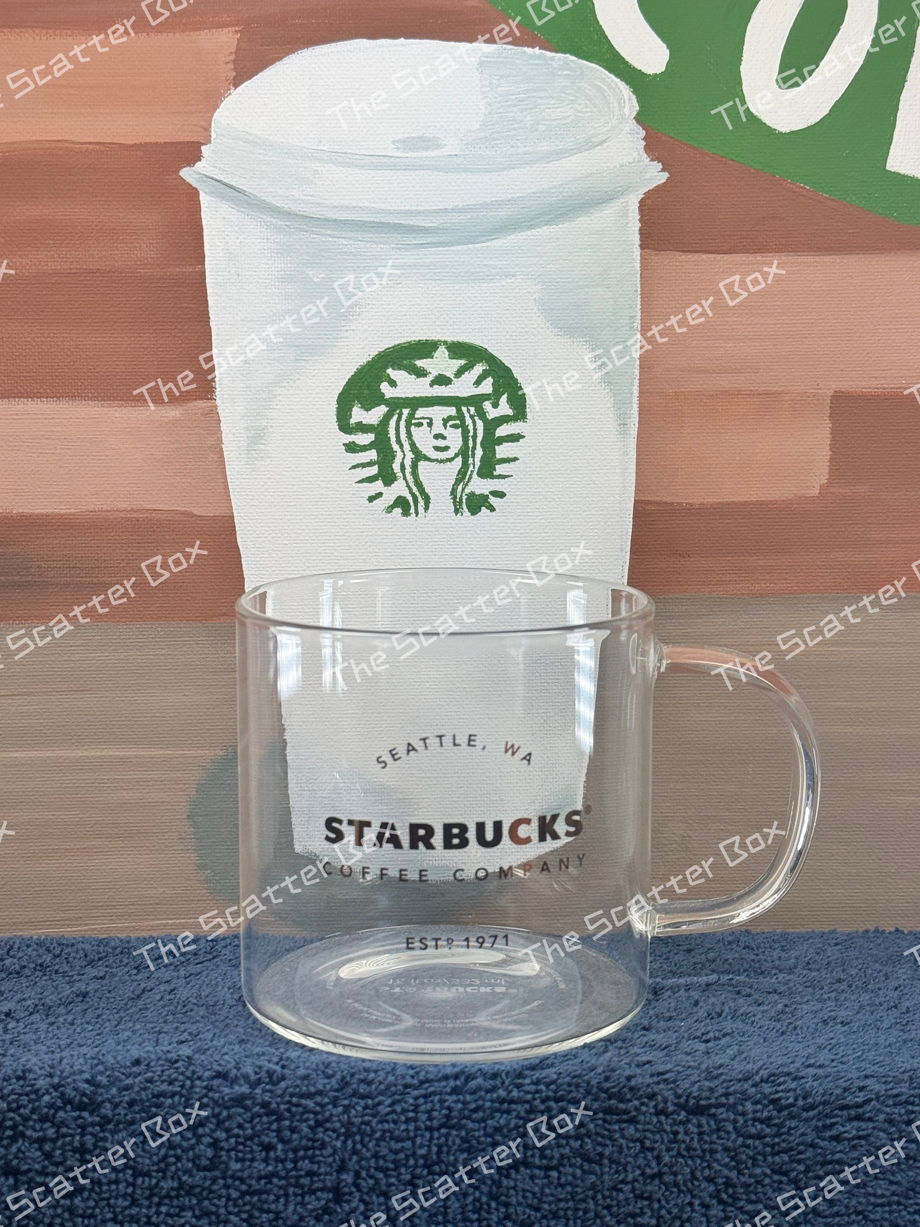 Starbucks Clear Glass Heritage Logo Mug