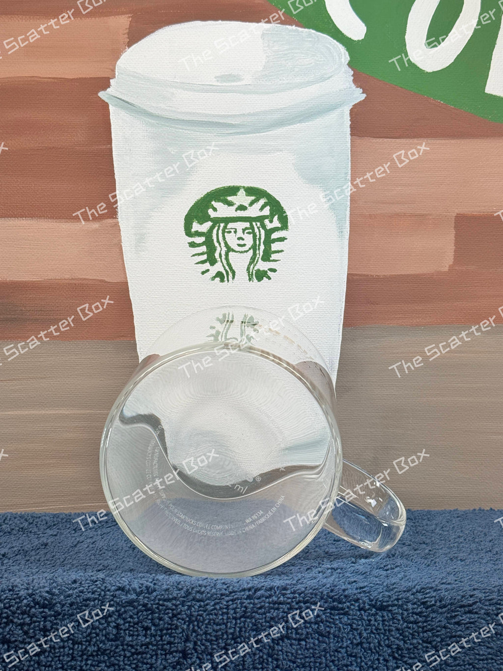 Starbucks Clear Glass Heritage Logo Mug
