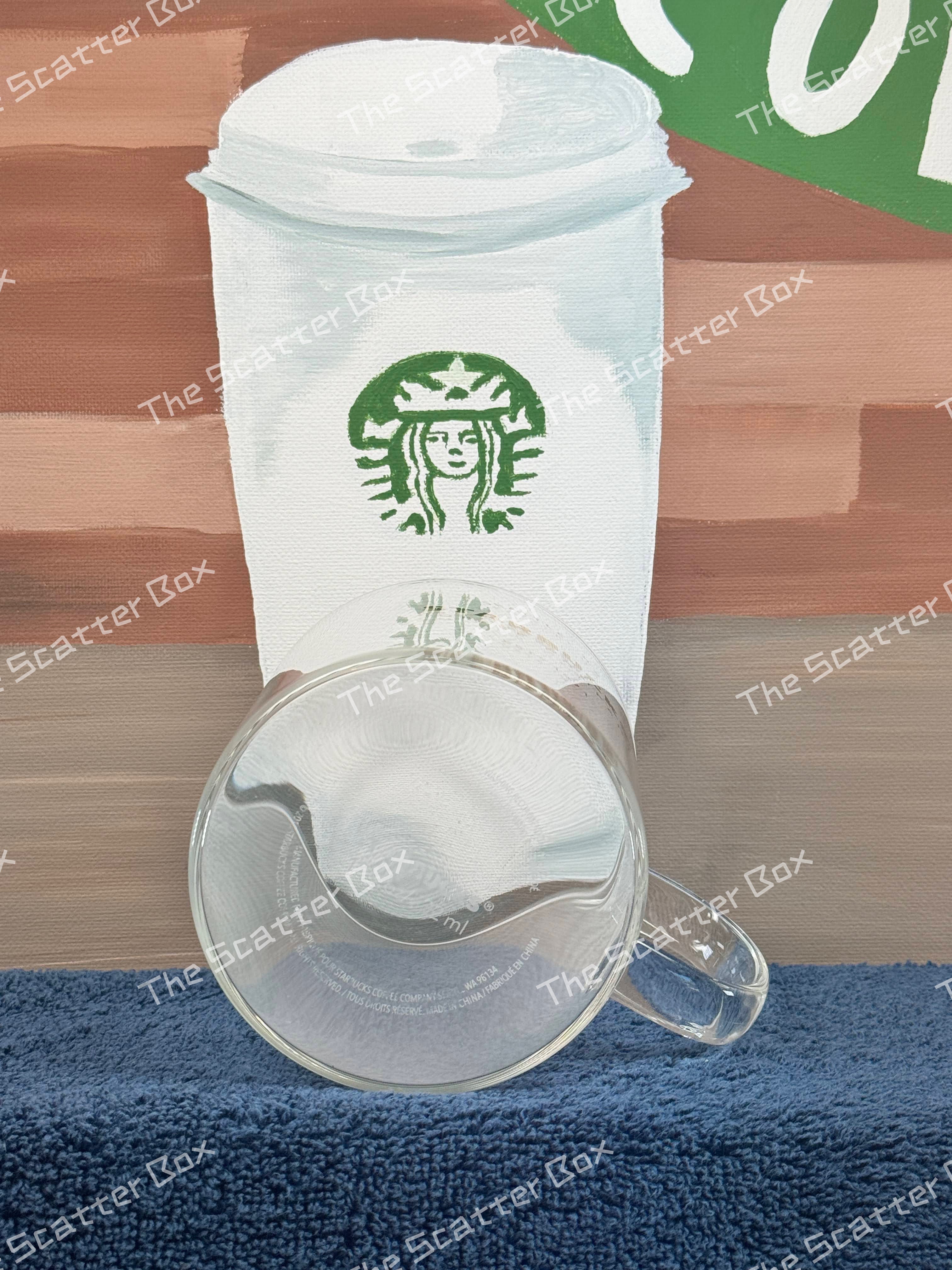Starbucks Clear Glass Heritage Logo Mug