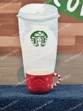 Starbucks Korea Christmas Candy Cane Mini Cup