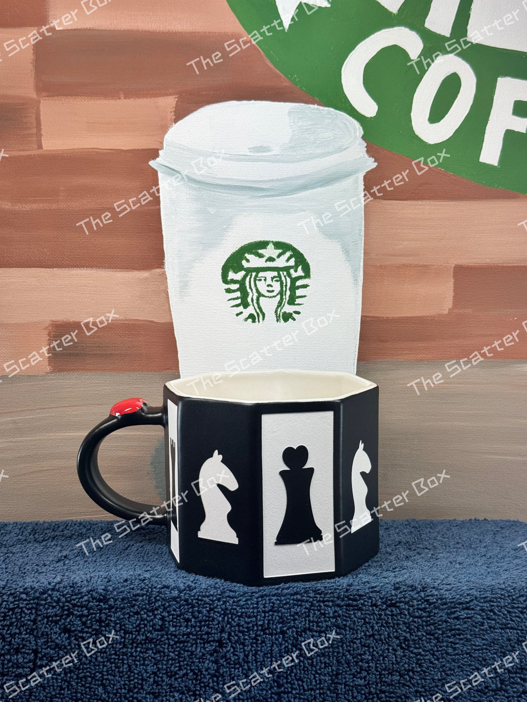 Starbucks China 2022 Valentine's Day Chinese Chess Black and White Mug