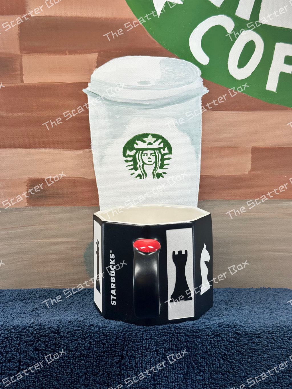 Starbucks China 2022 Valentine's Day Chinese Chess Black and White Mug