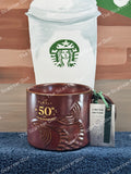 Starbucks 50th Anniversary Limited Edition 1971 Logo Ceramic Mug