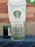 Starbucks 50th Anniversary Limited Edition Mermaids Tail Glass Mug