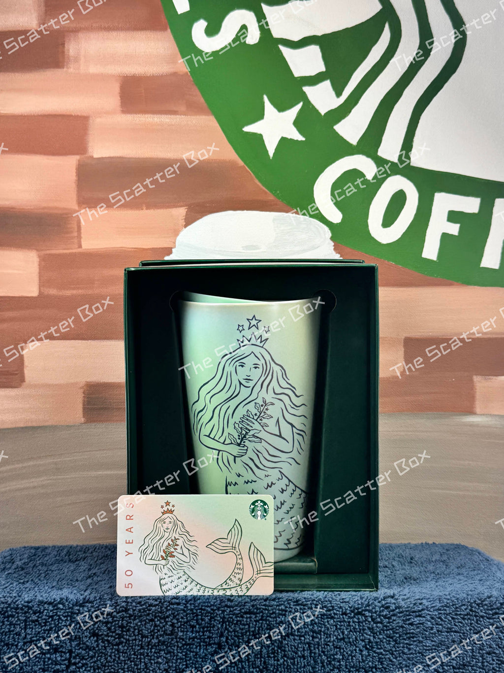 Starbucks 50th Ann. Limited Edition Siren Double Wall Ceramic Tumbler USA