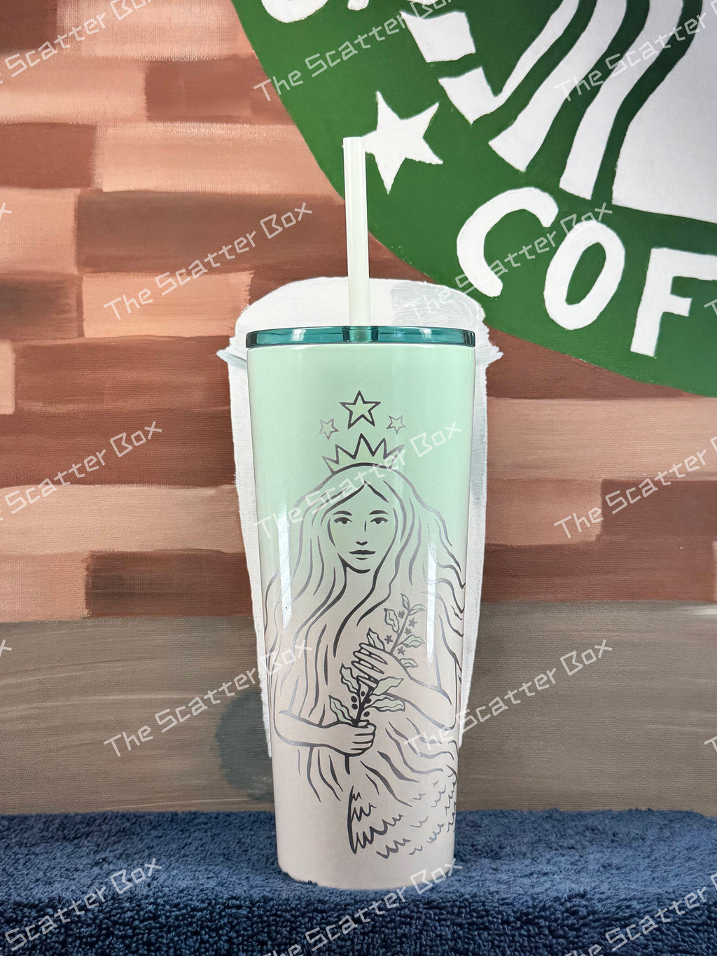 Starbucks 50th Ann. Limited Edition Siren Stainless Steele Tumbler Mint Green