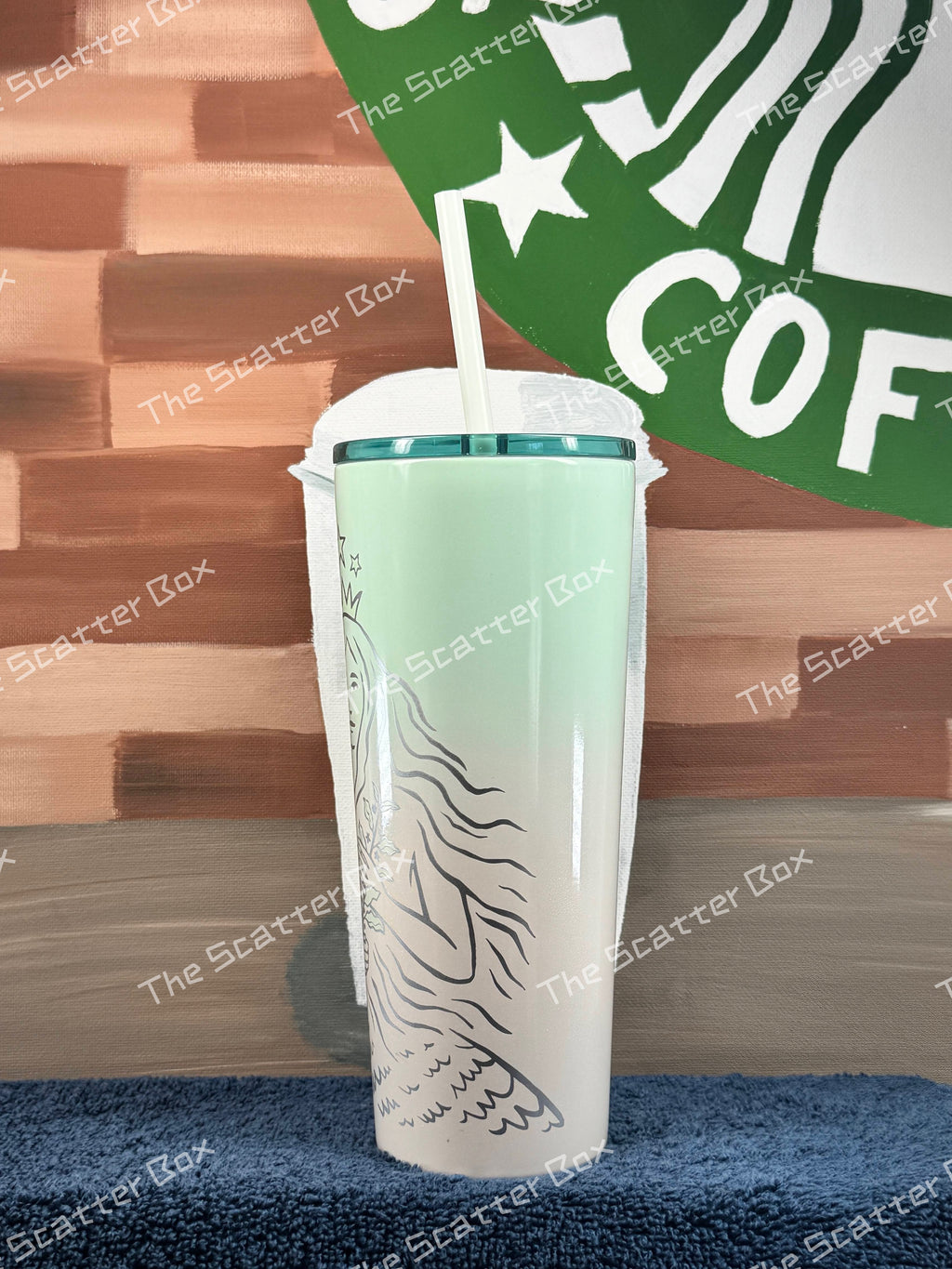 Starbucks 50th Ann. Limited Edition Siren Stainless Steele Tumbler Mint Green