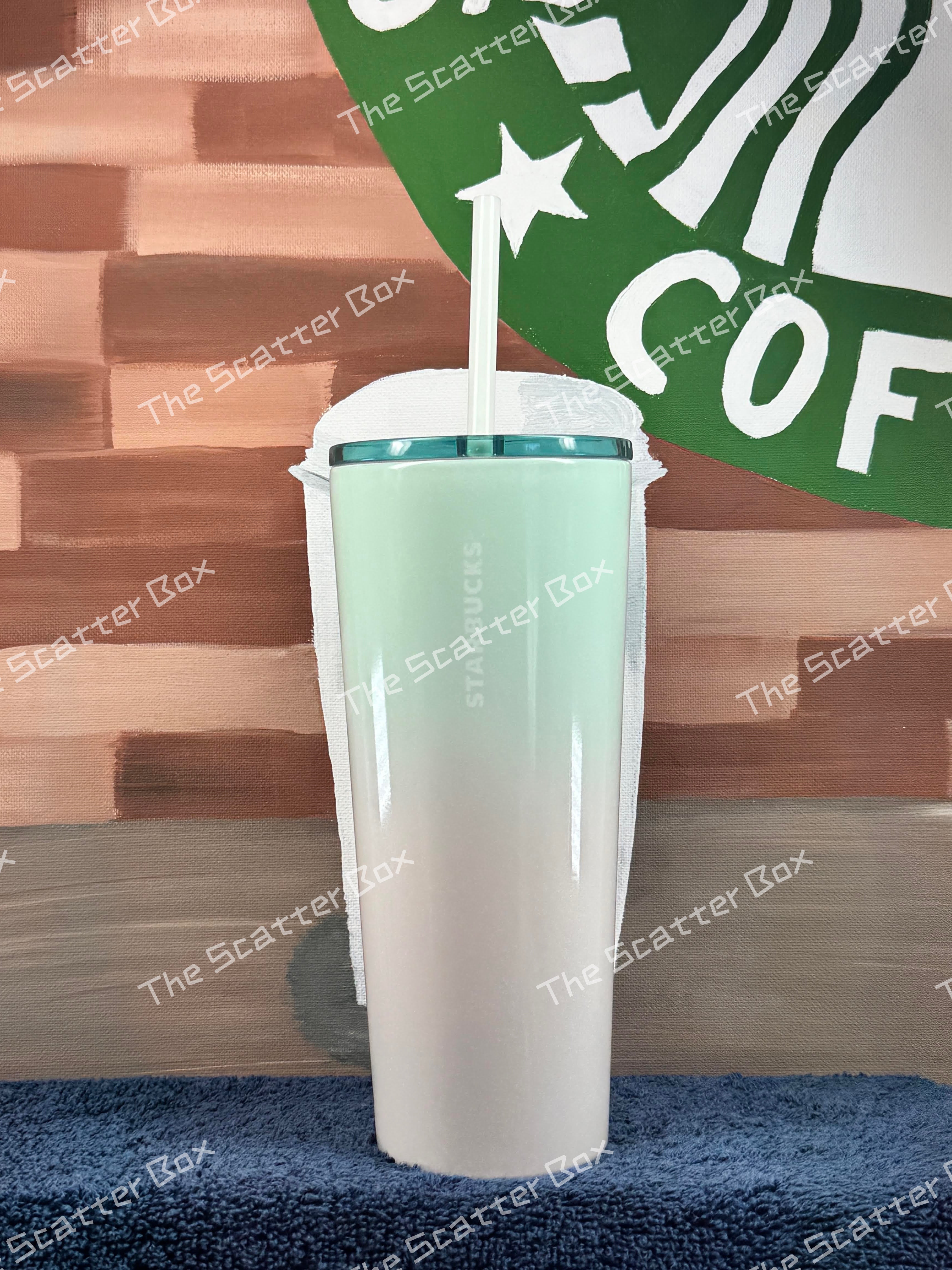 Starbucks 50th Ann. Limited Edition Siren Stainless Steele Tumbler Mint Green