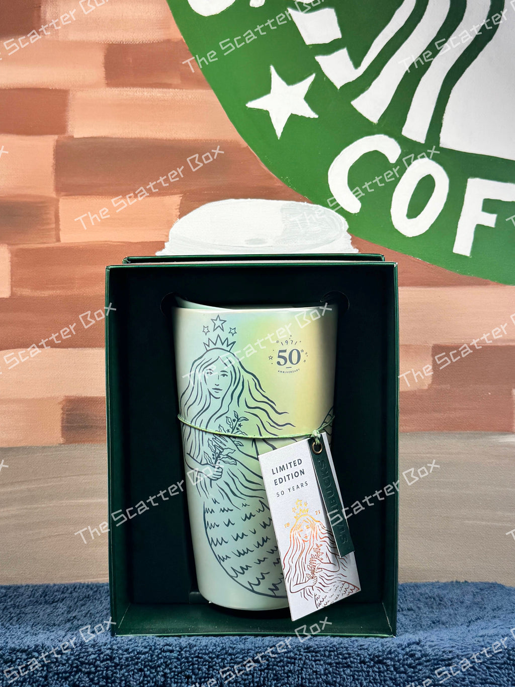 Starbucks 50th Anniversary Limited Edition Siren Double Wall Ceramic Tumbler