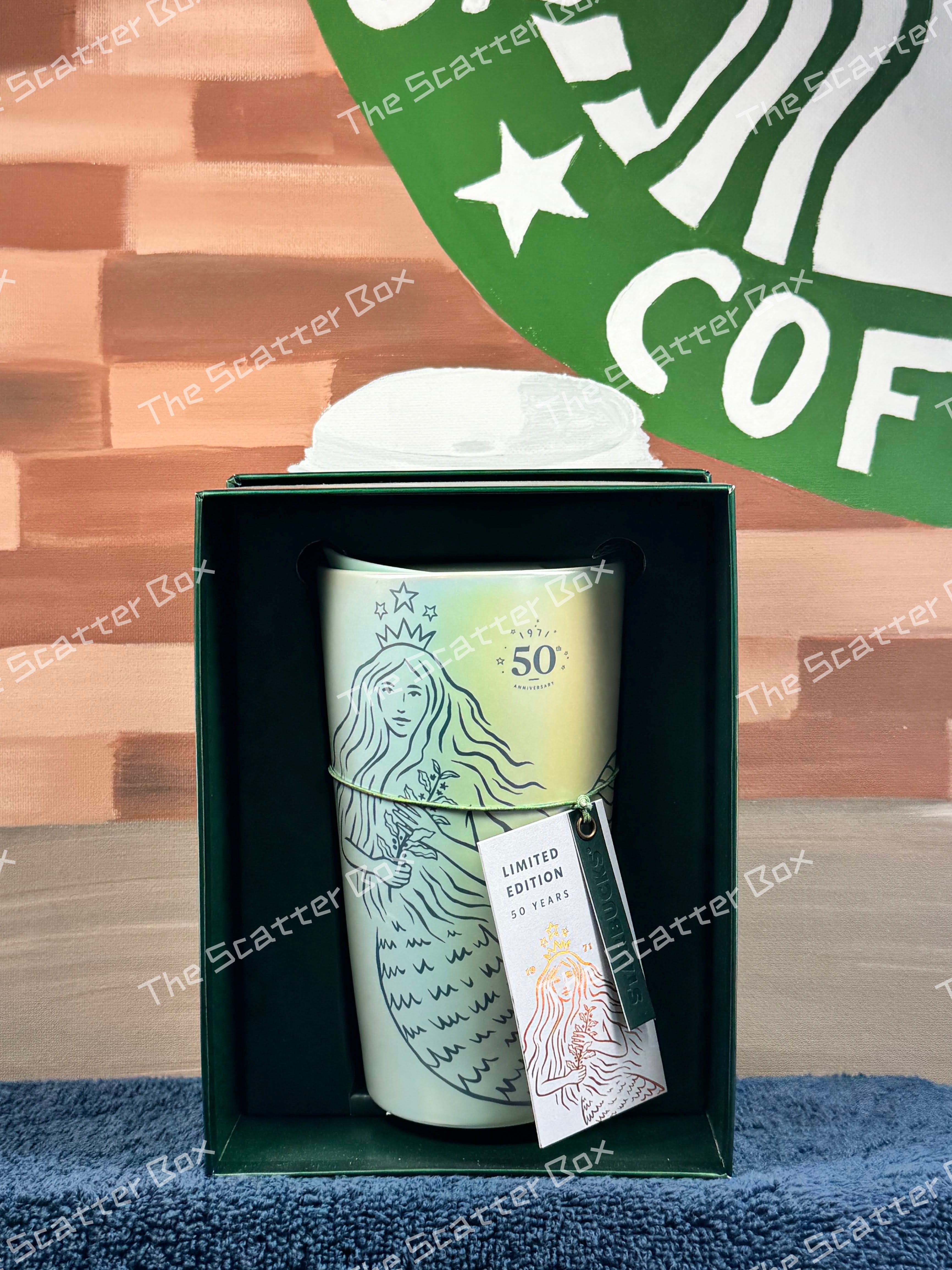 Starbucks 50th Anniversary Limited Edition Siren Double Wall Ceramic Tumbler