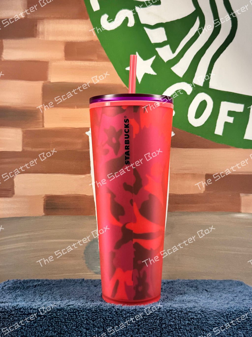 Starbucks Red Floral Soft Touch Venti