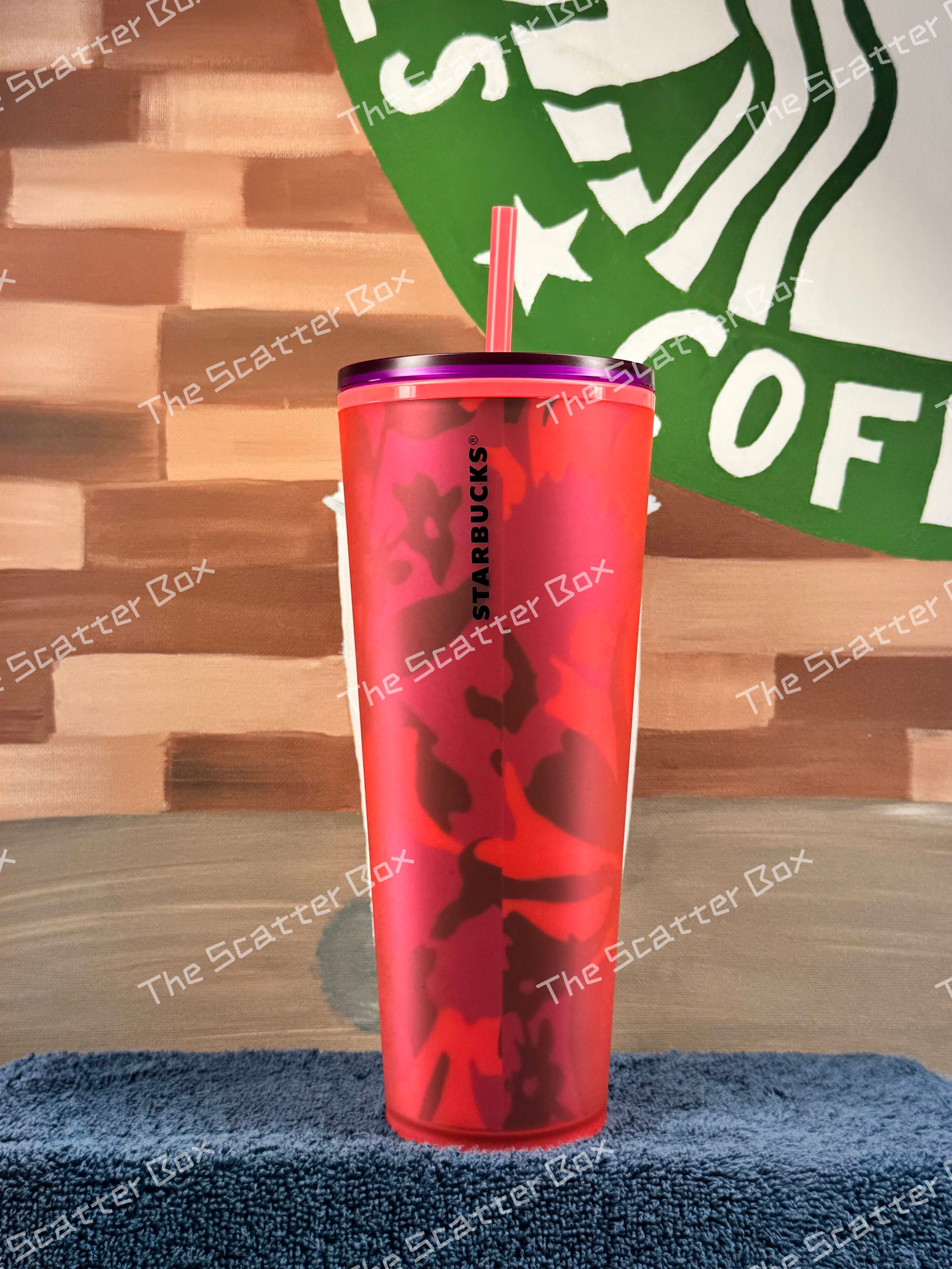 Starbucks Red Floral Soft Touch Venti
