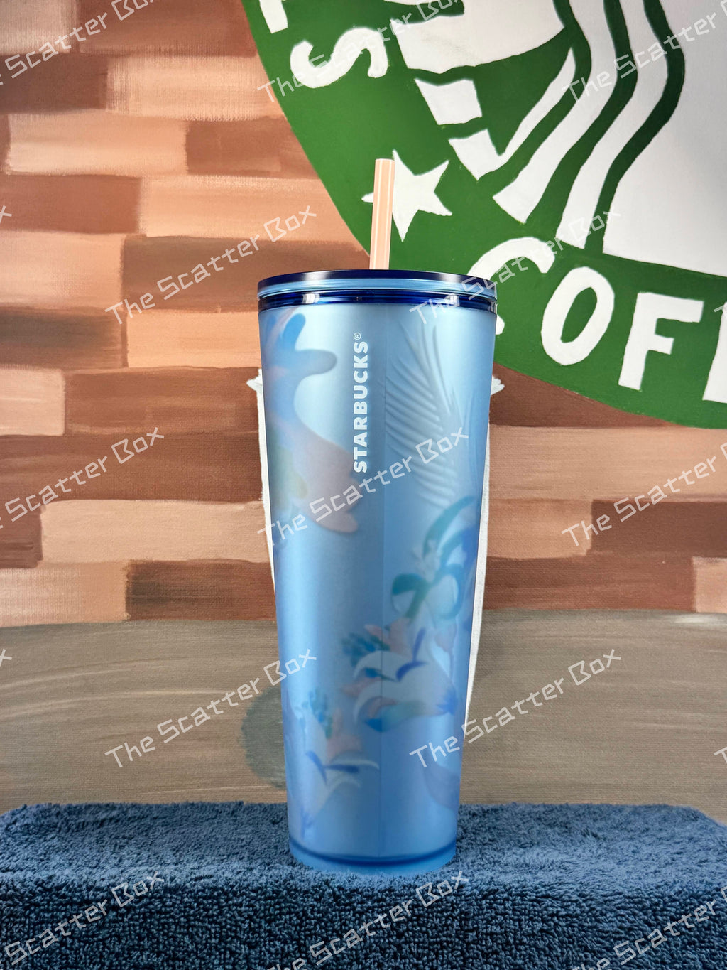 Starbucks Blue Floral Soft Touch Venti