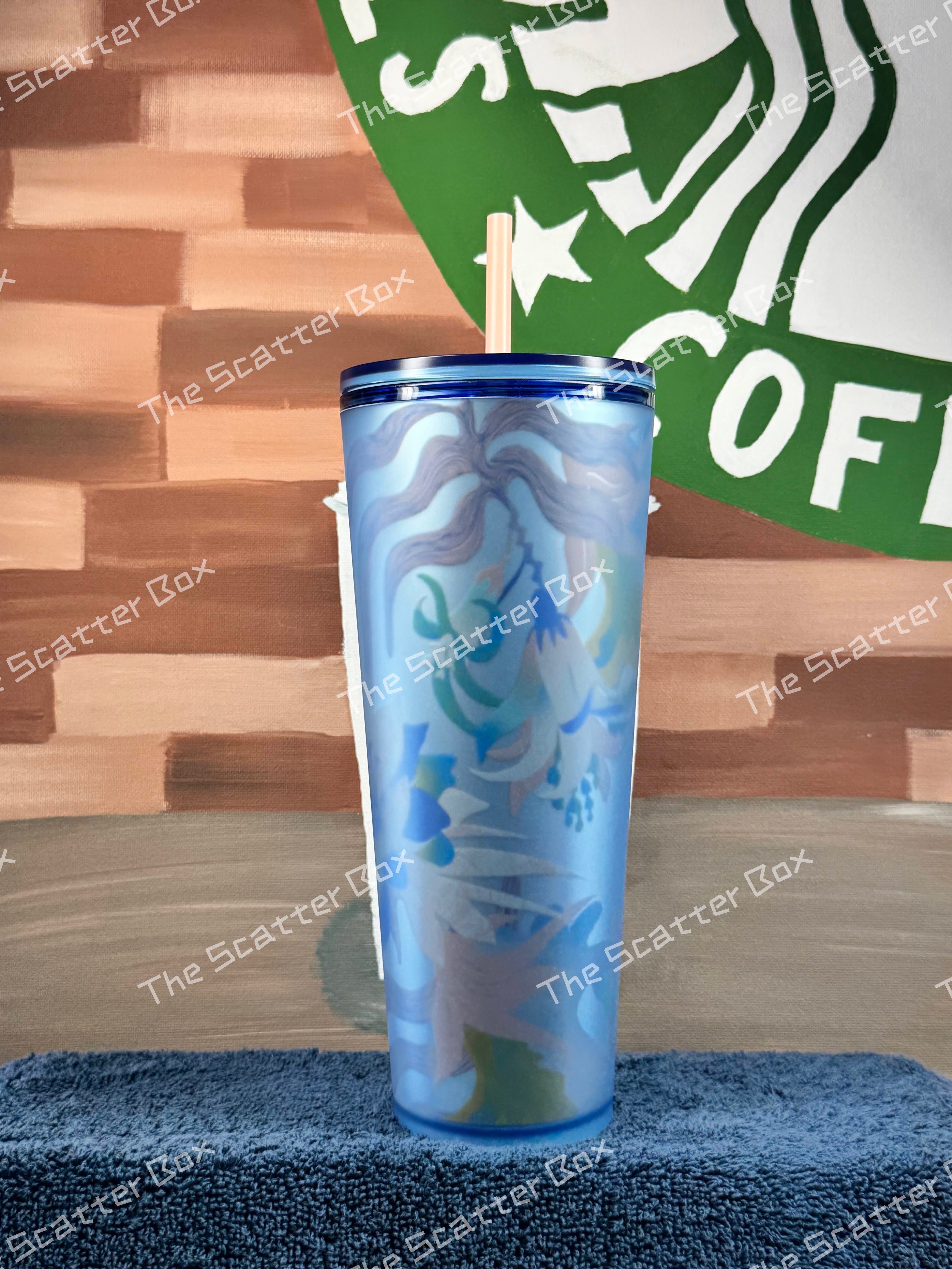 Starbucks Blue Floral Soft Touch Venti