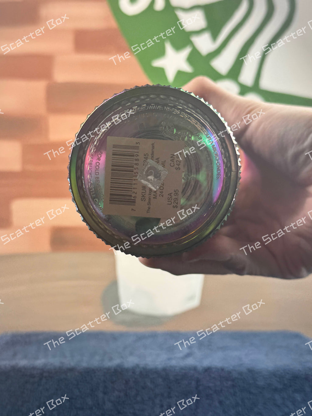 Starbucks 2023 USA Black Oil Slick Studded Venti