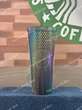 Starbucks 2023 USA Black Oil Slick Studded Venti