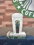 Starbucks 2023 South America Black Oil Slick Studded Keychain