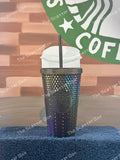 Starbucks 2023 USA Black Oil Slick Studded Grande