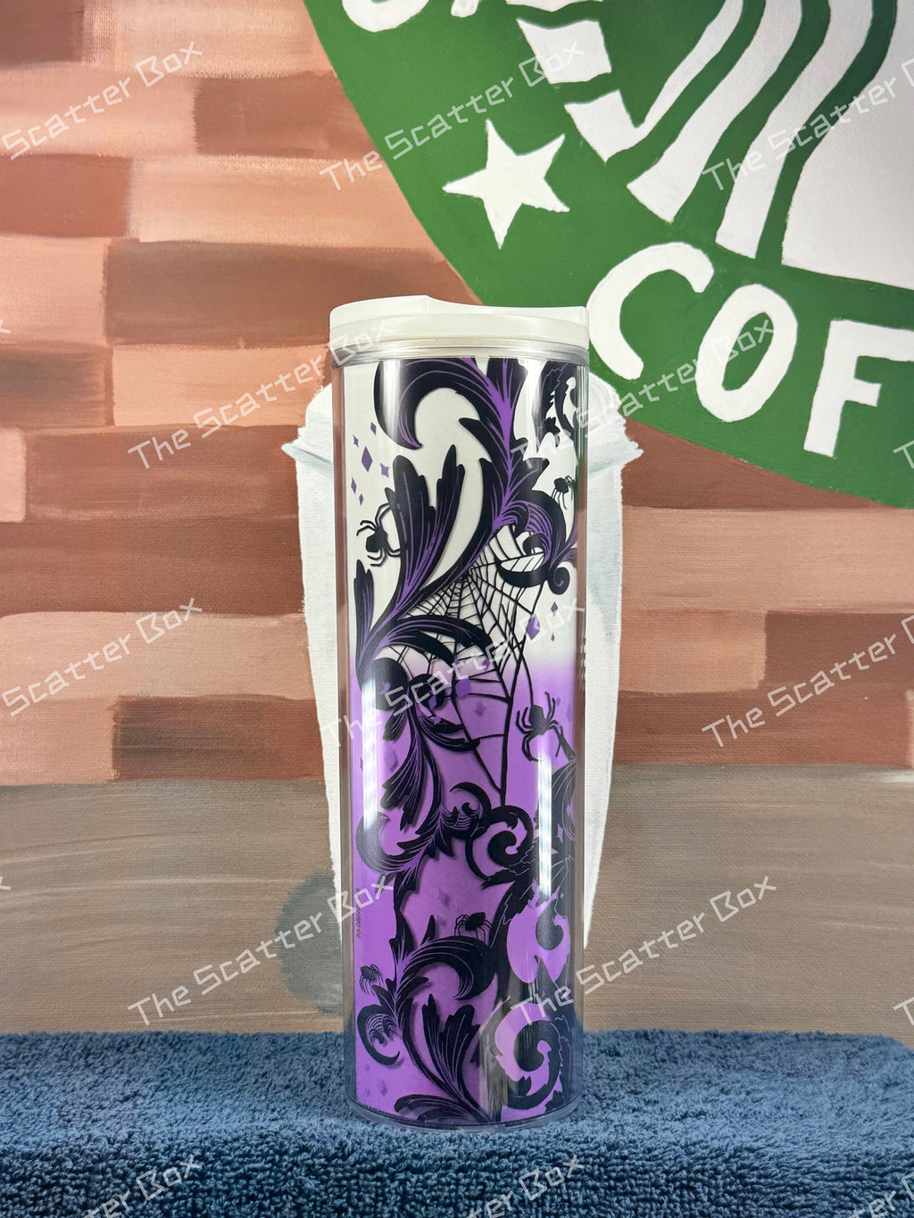Starbucks Purple/White Halloween Hot Cup