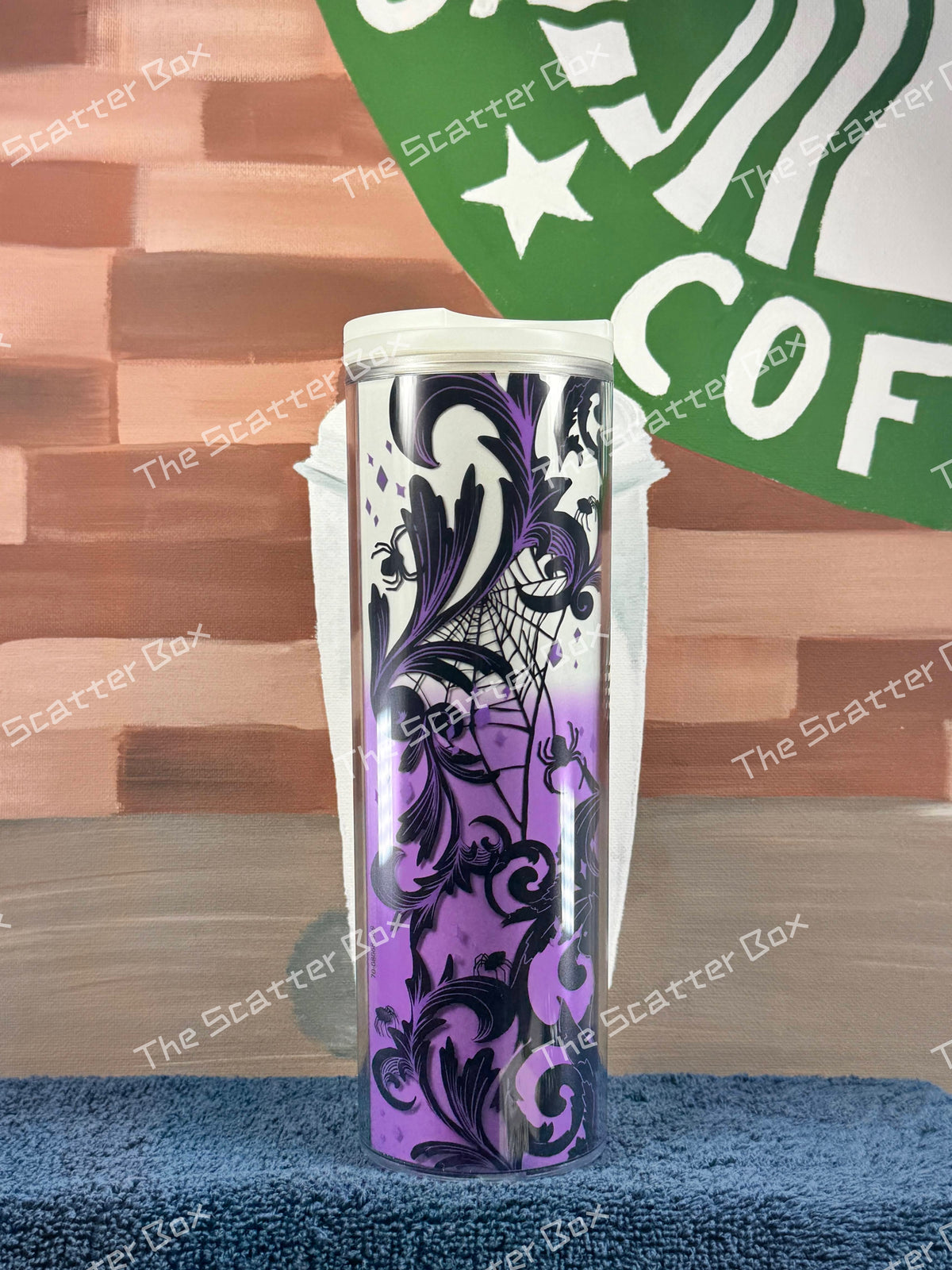 Starbucks Purple/White Halloween Hot Cup