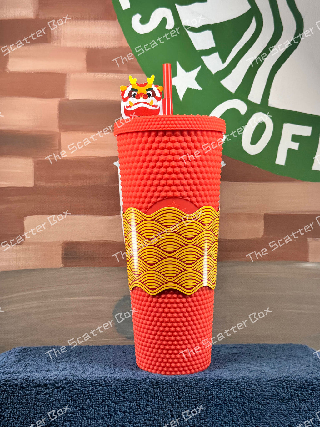 Starbucks 2023 Indonesia CNY 23 Red (Lion Dance Red) Studded Venti Exclusive