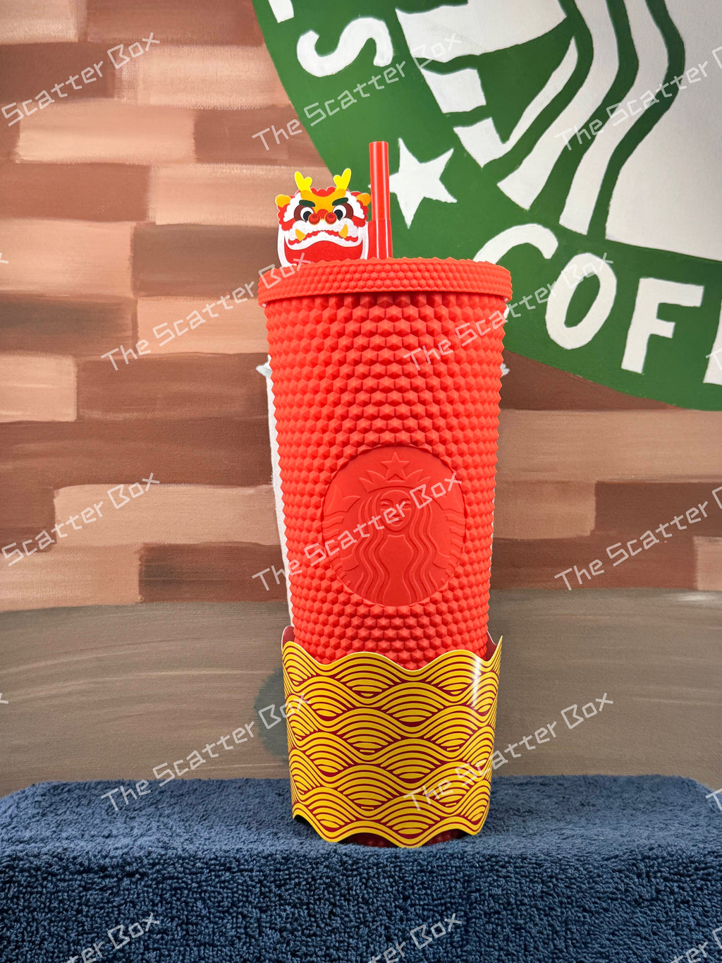 Starbucks 2023 Indonesia CNY 23 Red (Lion Dance Red) Studded Venti Exclusive