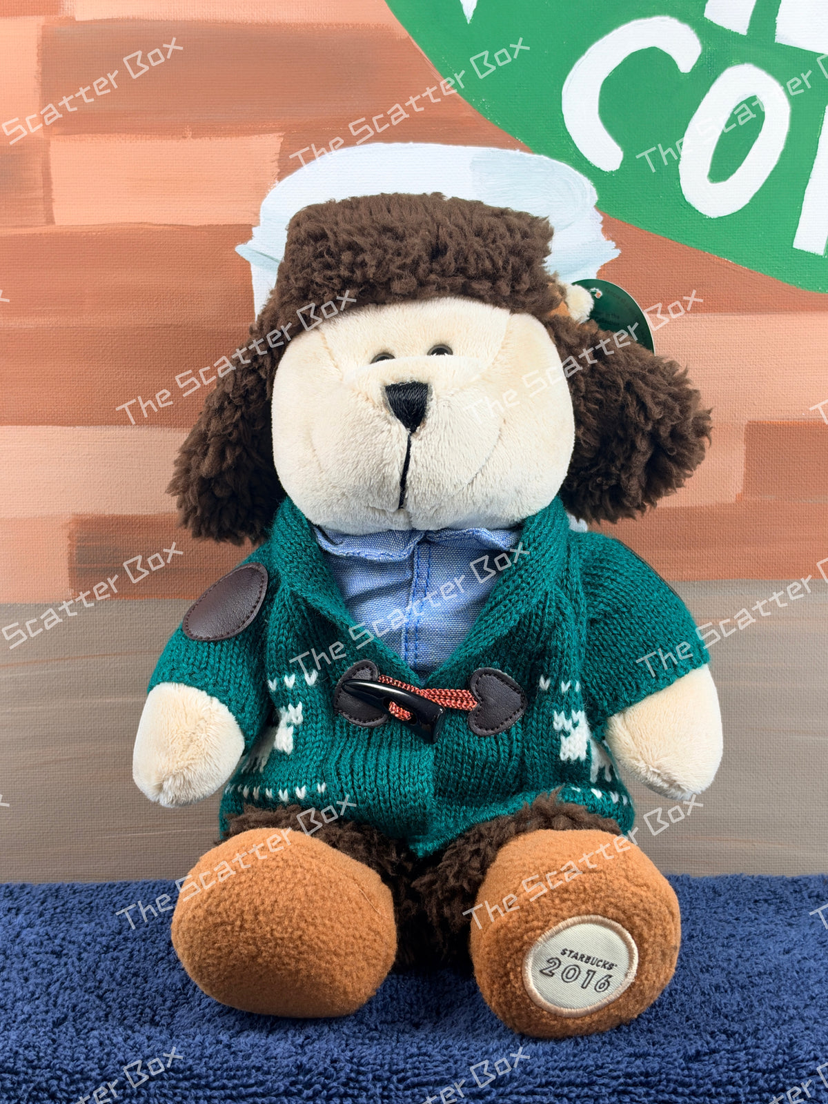 Starbucks 2016 Bearista Bear (119th Edition "Home for the Holidays" limited edition plush)