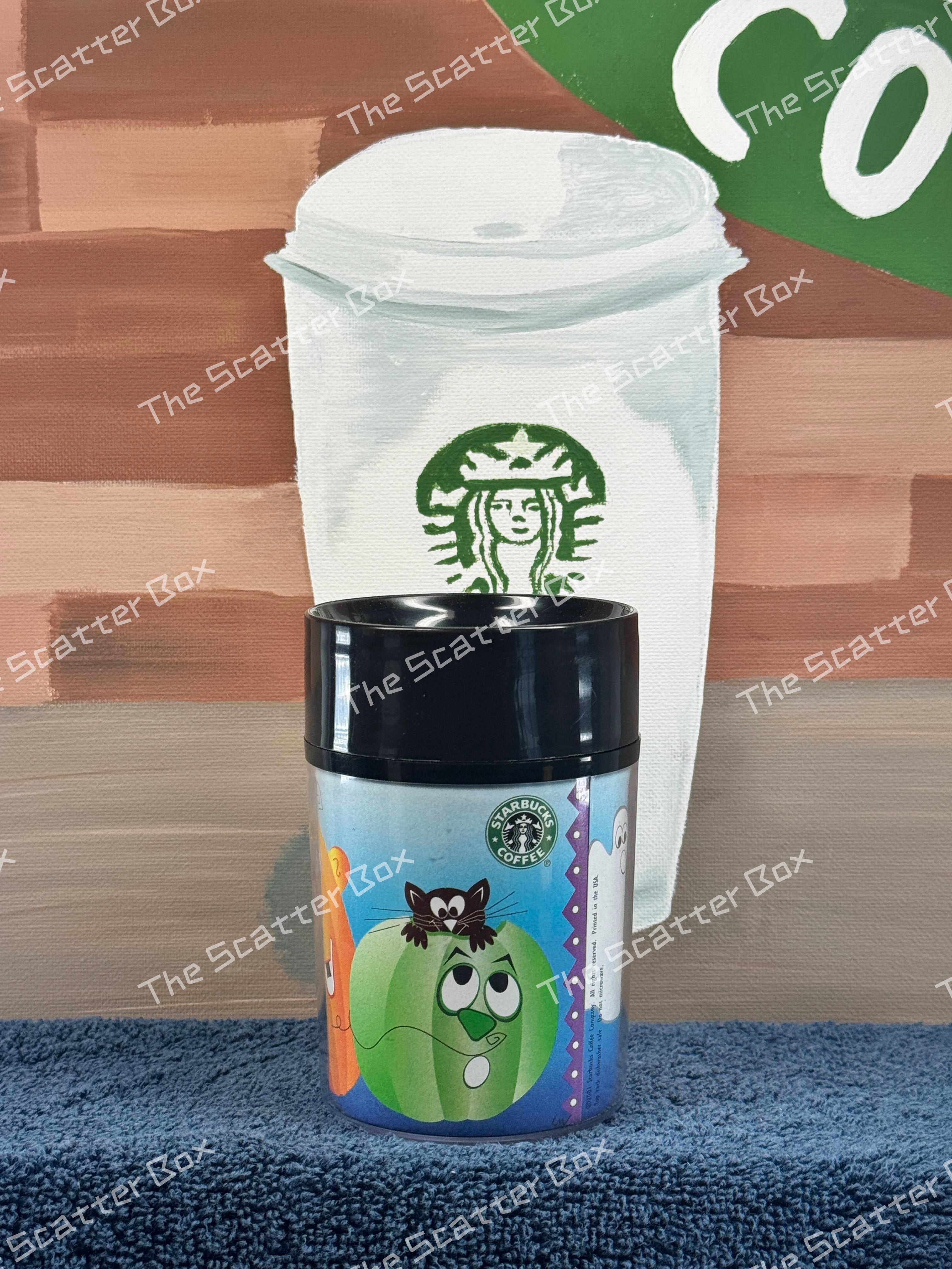 Starbucks 2001 Thermos Halloween Ghost Pumpkin