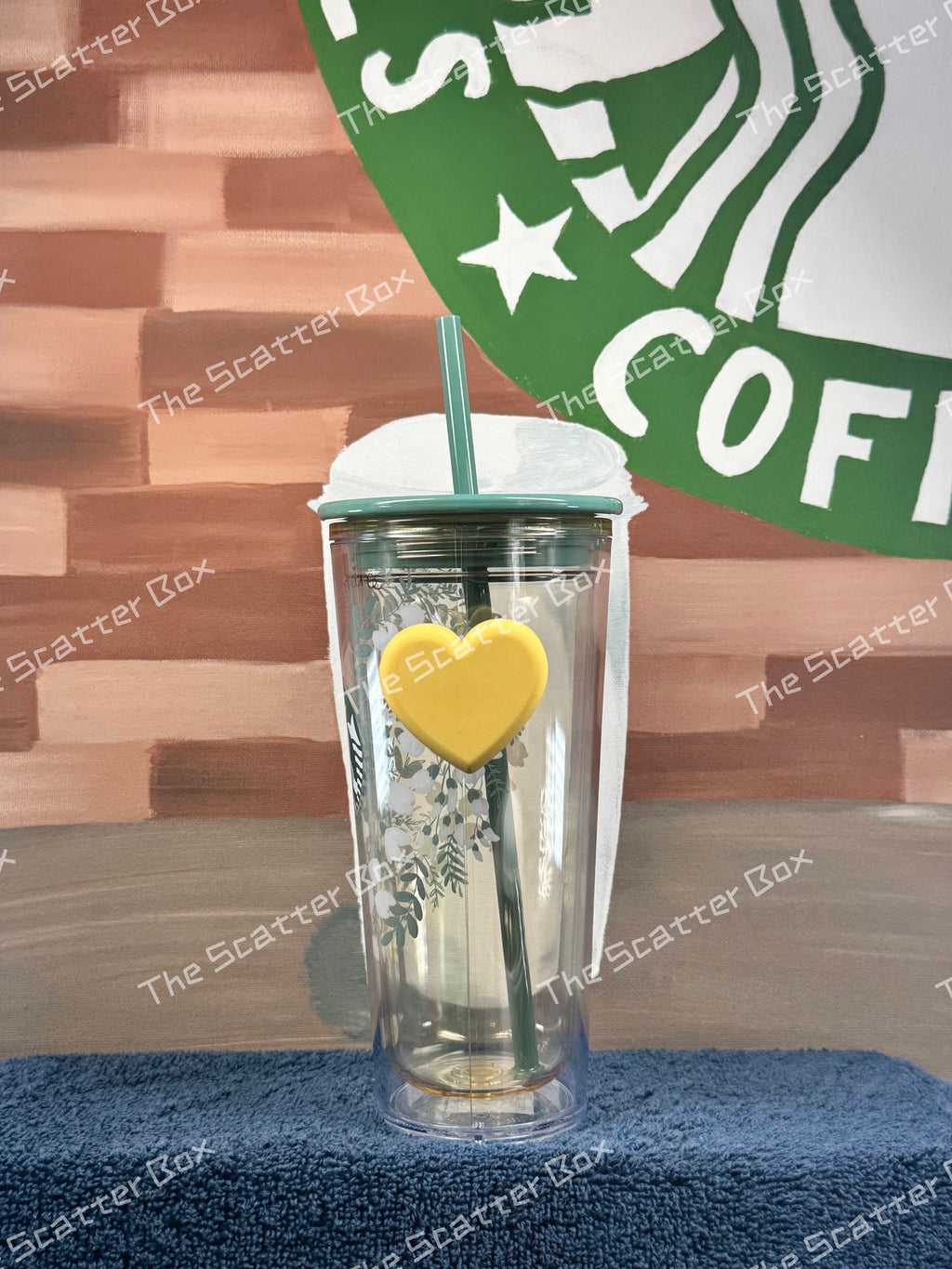 Starbucks Korea 2021 Valentine's Day Honey Love Bee Pop Handle Cold Cup
