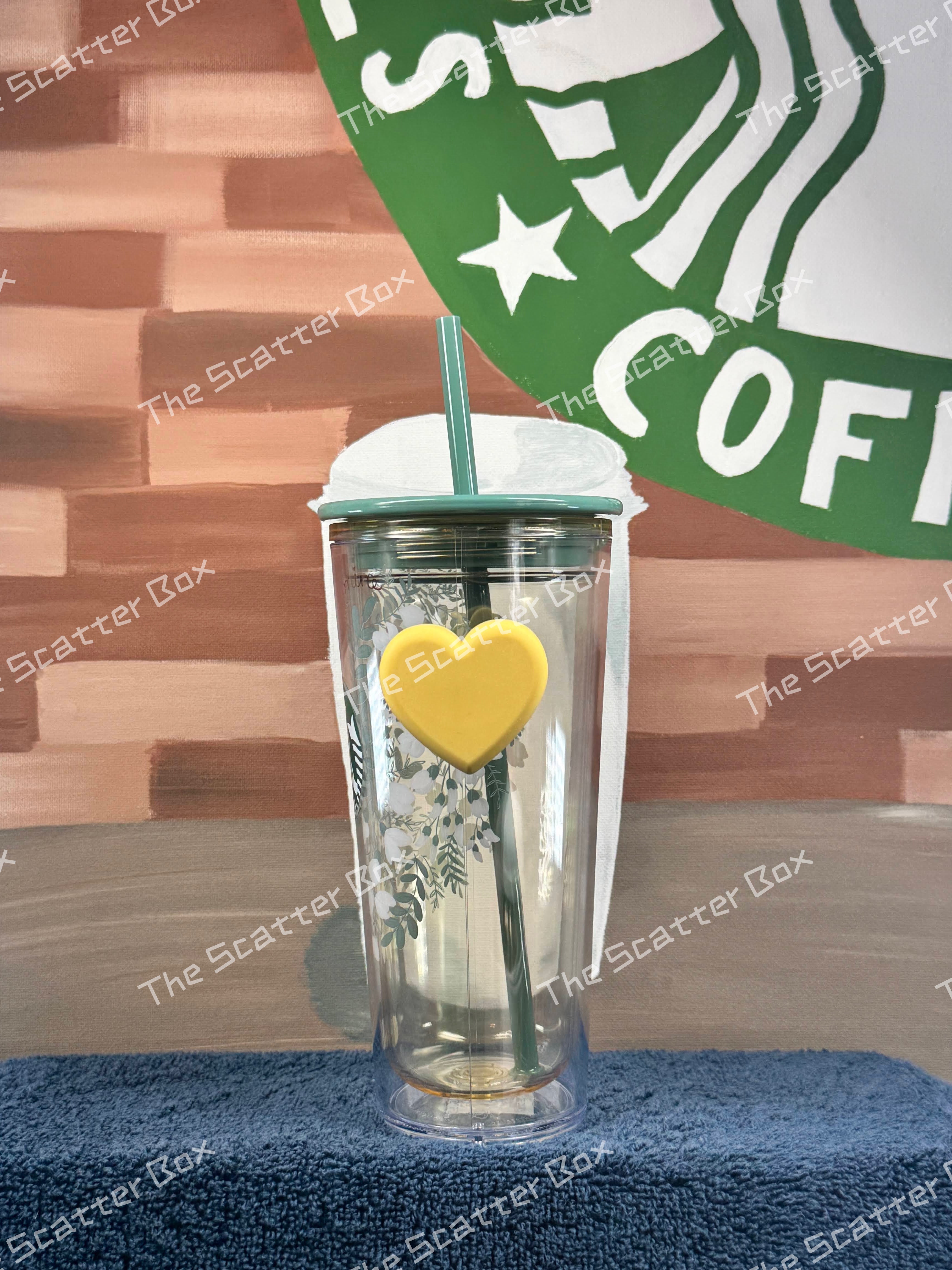 Starbucks Korea 2021 Valentine's Day Honey Love Bee Pop Handle Cold Cup